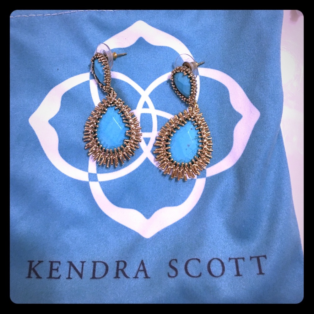Gorgeous turquoise Kendra Scott “Jana” earrings.